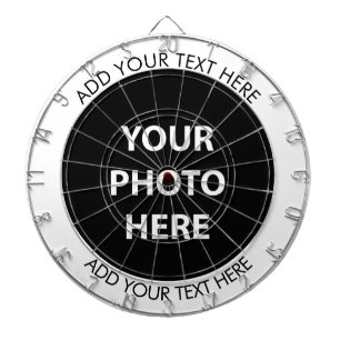 Upload Picture Photo & Add Text – Customise Dartboard