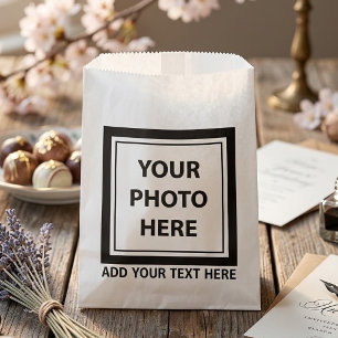 Upload Picture Photo & Add Text – Customise Favour Bag