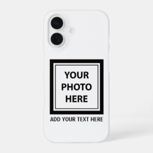 Upload Picture Photo & Add Text – Customise iPhone 16 Case