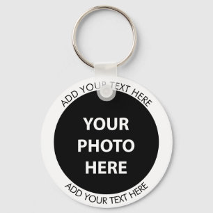 Upload Picture Photo & Add Text – Customise Key Ring