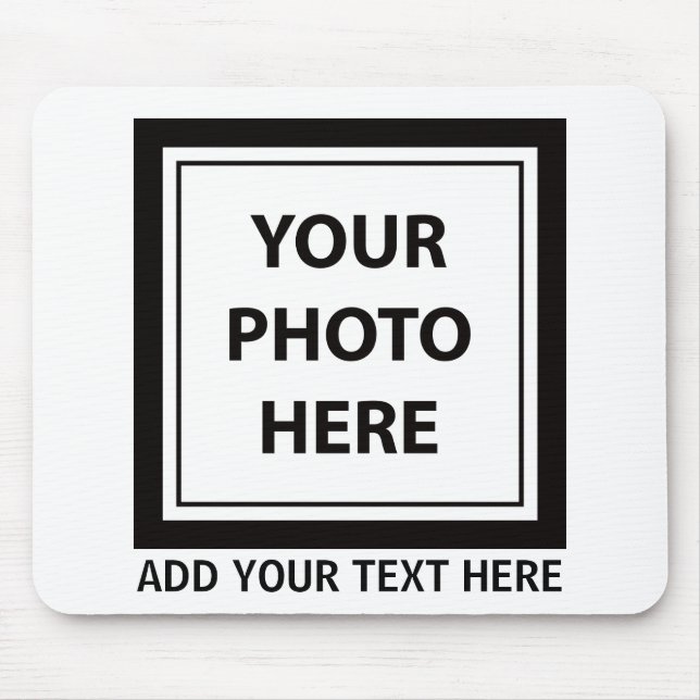 Upload Picture Photo & Add Text – Customise Mouse Pad (Front)