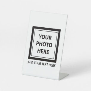 Upload Picture Photo & Add Text – Customise Pedestal Sign