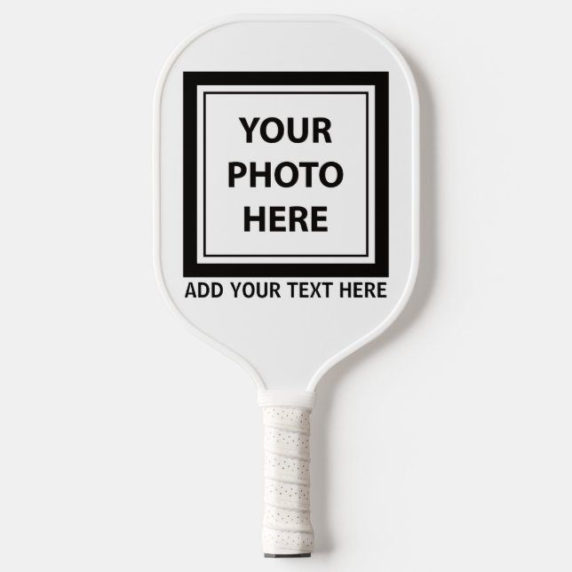 Upload Picture Photo & Add Text – Customise Pickleball Paddle (Front)