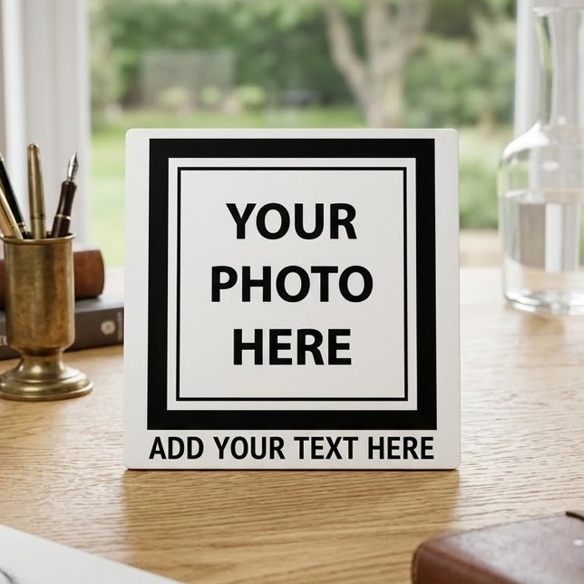 Upload Picture Photo & Add Text – Customise Plaque (Creator Uploaded)