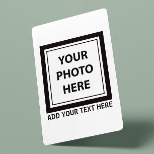 Upload Picture Photo & Add Text – Customise Playing Cards