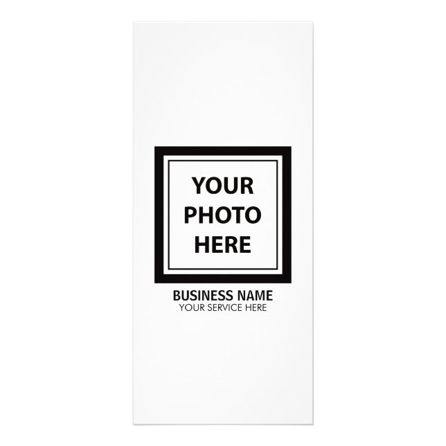 Upload Picture Photo & Add Text – Customise Rack Card (Front)
