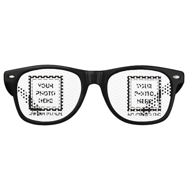 Upload Picture Photo & Add Text – Customise Retro Sunglasses (Front)