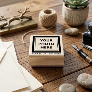 Upload Picture Photo & Add Text – Customise Rubber Stamp