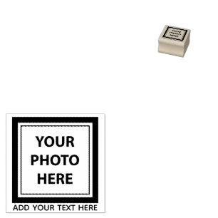 Upload Picture Photo & Add Text – Customise Rubber Stamp