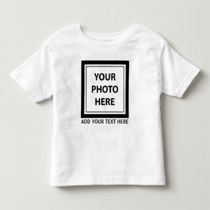 Upload Picture Photo & Add Text – Customise Toddler T-Shirt