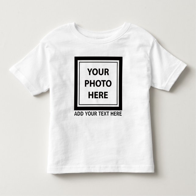 Upload Picture Photo & Add Text – Customise Toddler T-Shirt (Front)