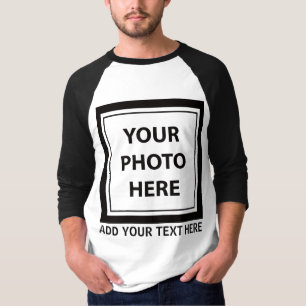 Upload Picture Photo & Add Text – Customize T-Shirt