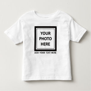 Upload Picture Photo & Add Text – Customize Toddler T-Shirt