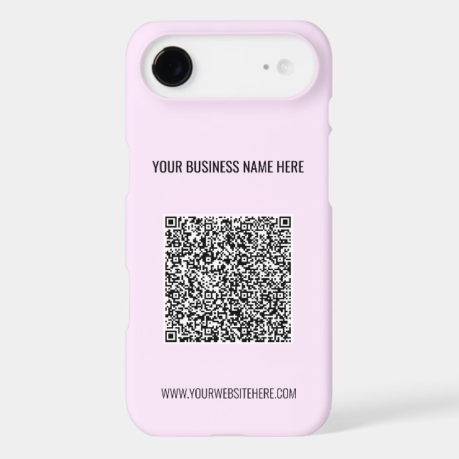 Upload QR Code Add Text Choose Colour iPhone Case (Back)