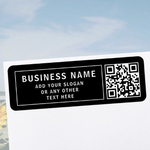 Upload QR code or Logo   Cool Return Address Label