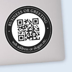 Upload QR code or Logo   Modern Black