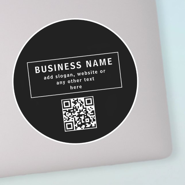 Upload QR code or Logo | Modern Black (Creator Uploaded)