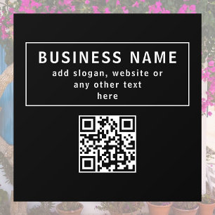 Upload QR code or Logo   Modern Black