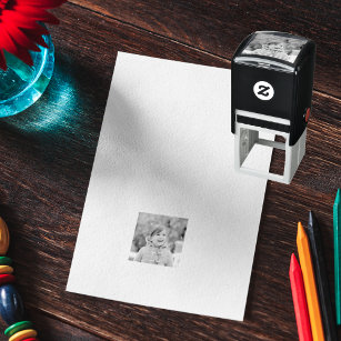 Upload Selfie and Create Custom Personalised Photo Self-inking Stamp