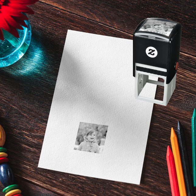 Upload Selfie and Create Custom Personalised Photo Self-inking Stamp (Upload Selfie and Create Custom Personalized Photo Self-inking Stamp)