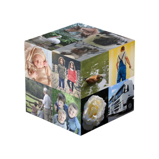 Upload twenty photo cube (Front Angled)