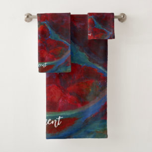 Upload Your Artwork Turn Custom Painting to Bath Towel Set