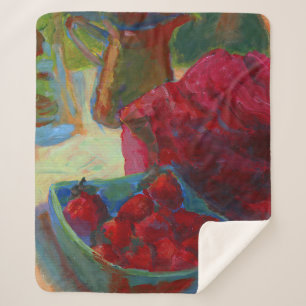 Upload Your Artwork Turn Custom Painting to Sherpa Blanket