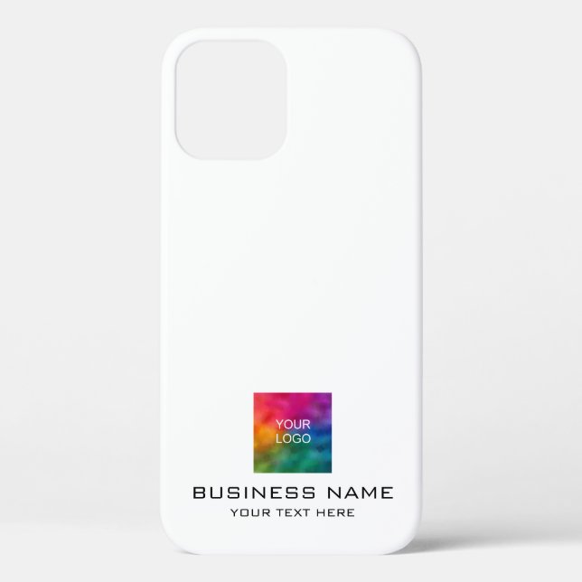 Upload Your Company Business Logo Here Add Text Case-Mate iPhone Case (Back)