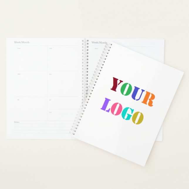 Upload Your Company Logo Branded Planner Example (Display)