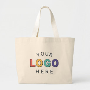 Upload Your Company Logo Large Tote Bag
