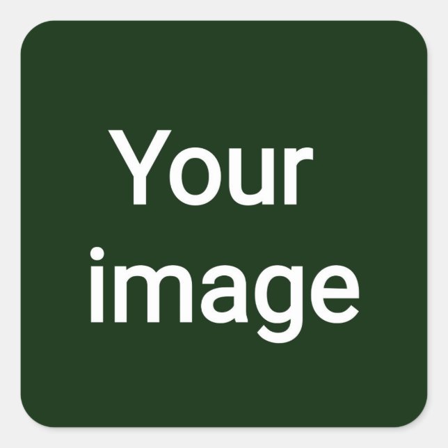 Upload Your Custom Image – Personalised Graphic Square Sticker (Front)