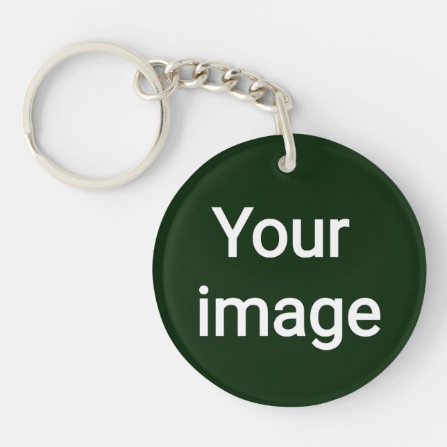 Upload Your Custom Image – Personalized Graphic Key Ring (Front)