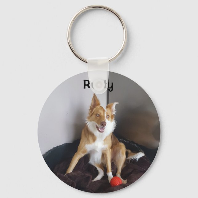 Upload your Custom pet photo Key Ring (Front)