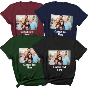Upload Your Custom Photo Family Reunion Picture T-Shirt