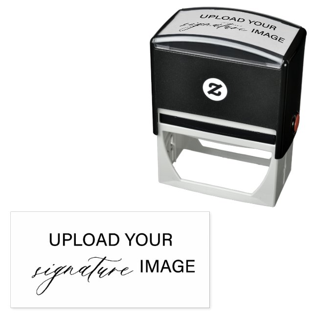 Upload your custom signature handwritten name self-inking stamp (In Situ)