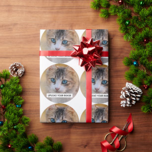 Upload Your Cute Cat Photo Wrapping Paper