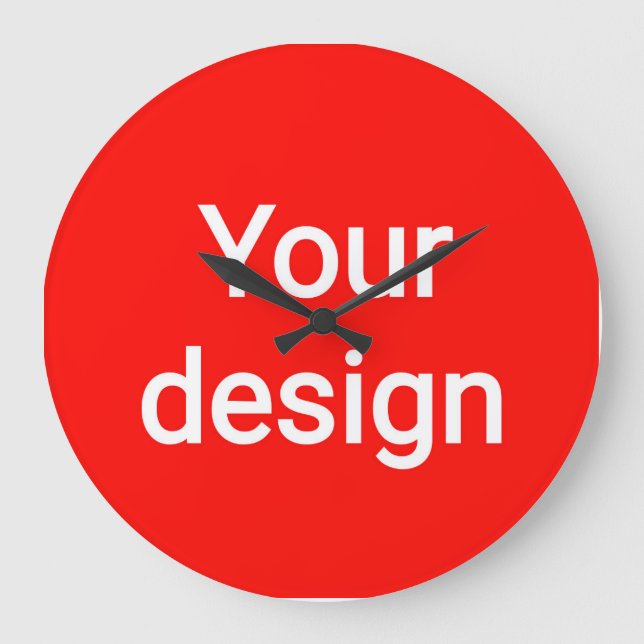 Upload your design  large clock (Front)