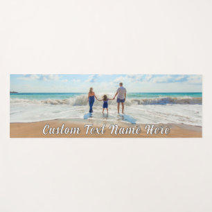Upload Your Family Photo Yoga Mat Gift Custom Text