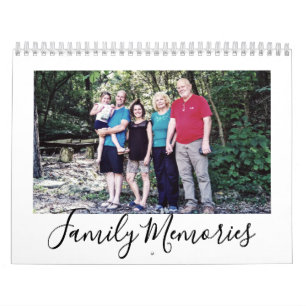 Upload Your Family Picture Memories Custom 2026 Calendar