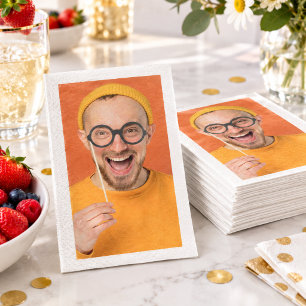 Upload Your Funny Photo Selfie Photo Napkin