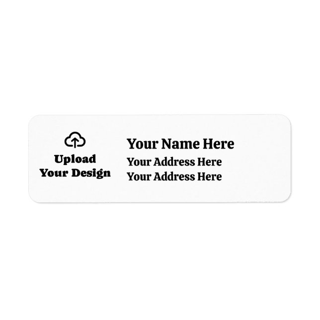 Upload Your Graphic and Text Return Address Label (Front)