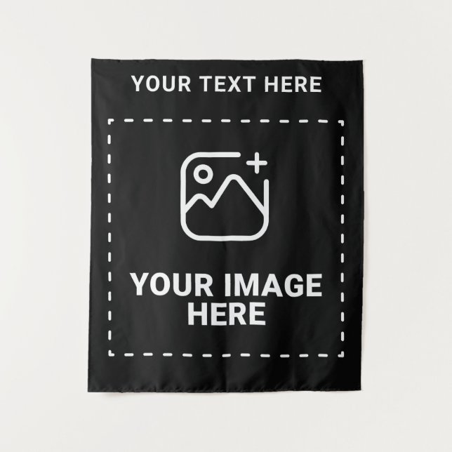 Upload Your Image and Text Tapestry (Front)