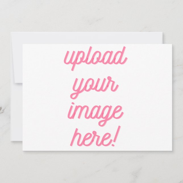 Upload Your Image or logo here Customisable  Holiday Card (Front)