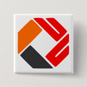Upload your logo 15 cm square badge