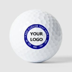 Upload Your Logo Add Text Golf Balls Stamp Example