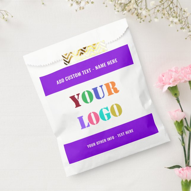 Upload Your Logo Add Text Info Favour Bags Example (Sealed)