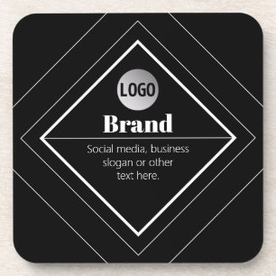 Upload Your Logo & Customisable Text Design Coaster