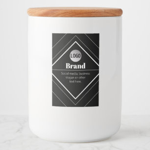 Upload Your Logo & Customisable Text Design Food Label