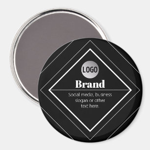 Upload Your Logo & Customisable Text Design Magnet