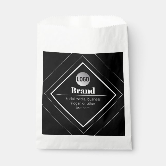 Upload Your Logo & Customizable Text Design Favour Bag (Front)